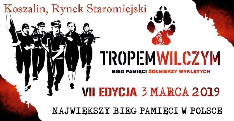 TROPEM WILCZYM BIEG PAMIĘCI ŻOŁNIERZY WYKLĘTYCH - 10KM Organizator: Koszalińskie Towarzystwo Krzewienia Kultury Fizycznej Data: 2019-03-03 Miejsce: Koszalin Dystans: 10 km Klasyfikacja wg czasów