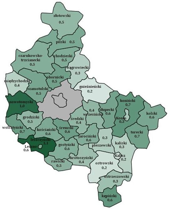Plan Zrównoważonego Rozwoju Publicznego Transportu Zbiorowego dla Województwa Wielkopolskiego a) b) Rys. 7.