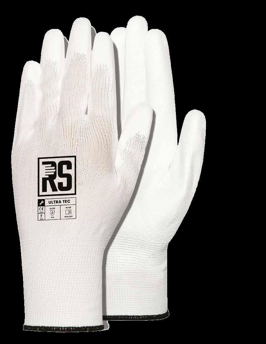 RS ULTRA TEC Rękawica monterska nylonowa, pokryta poliuretanem. Niezawodna ochrona podczas prac montażowych, magazynowych, czy na liniach produkcyjnych.