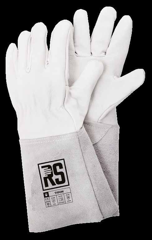 RS TIGON GOAT Rękawica jest uszyta z wysokiej jakości skóry licowej koziej. W części dłonicowej całolicowa, aż do nadgarstka. Niezawodna ochrona w gorącym, spawalniczym środowisku pracy.