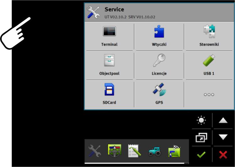 Podstawy obsługi Przesuwanie aplikacji 5 Aplikacja pojawia się w oknie głównym: Symbol funkcji aplikacji jest teraz wyświetlany w menu wyboru odrobinę ciemniej.