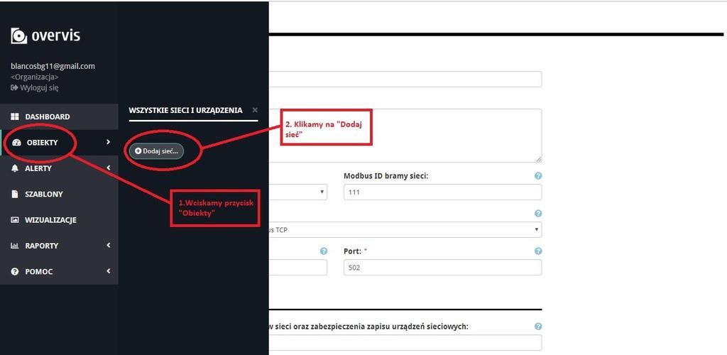 Aktywacja połączenia z serwerem Overvis ( Activation ) Po dokonaniu wyboru danej pozycji menu na wyświetlaczu rejestratora pojawi się ekran pokazujący kod aktywacji. UWAGA!