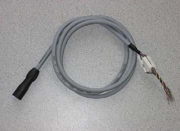 Rys. 5 Kabel sygnałowy IN2 v2.0(cab/sig/in2/2). d) Kabel antenowy długości ok. 2m dla opcji z modułem GSM/GPRS. Kabel o impedancji 50 Ω służy do przyłączenia anteny zewnętrznej GSM.
