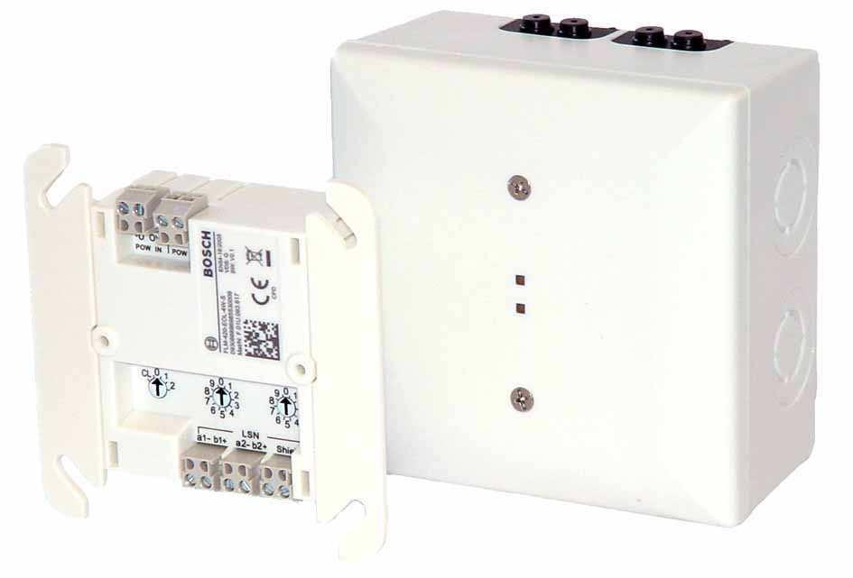 AVENAR Detector 4000 Podstawowe informacje pl 9 2.5 Akcesoria FLM-420-EOL4W-S FLM-420-EOL4W-S to 4-żyłowy moduł EOL.