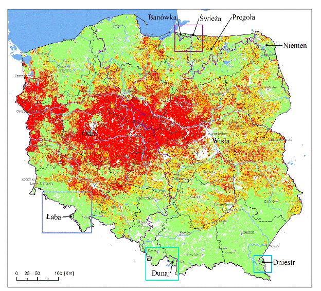 Mapa 1: zagrożenie suszą rolniczą Mapa 2: zagrożenie suszą hydrologiczną Legenda: Mapa 3: zagrożenie suszą hydrogeologiczną Mapy
