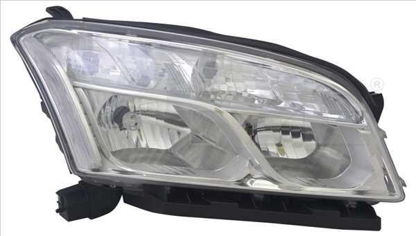 444-1154RMLDEM2 Reflektor P (H7/P21W/W5W, elektryczny, z silnikiem, wewnątrz chromowany, żółty kierunkowskaz) BMW 7 (E65, E66, E67) 11.01-03.