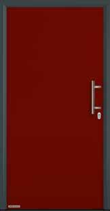 Ościeżnica z powierzchnią Titan Metallic CH 703, płyta drzwiowa w kolorze RAL 9016 (biały) Ościeżnica w
