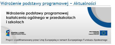 Wdrożenie podstawy programowej kształcenia ogólnego w poszczególnych