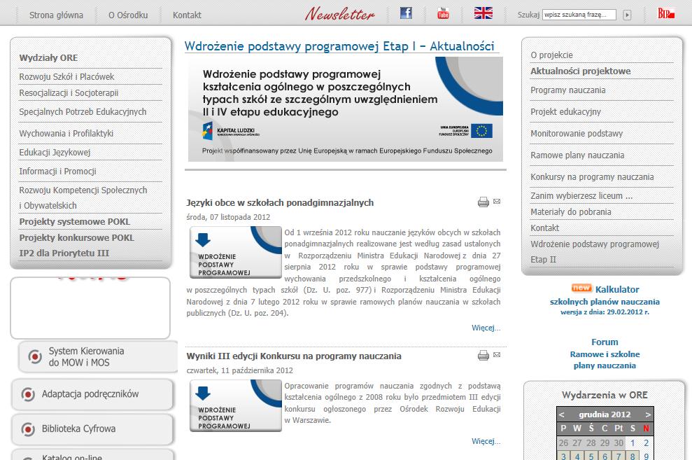 O projekcie Okres realizacji: 1.03.2010 r. 31.12.