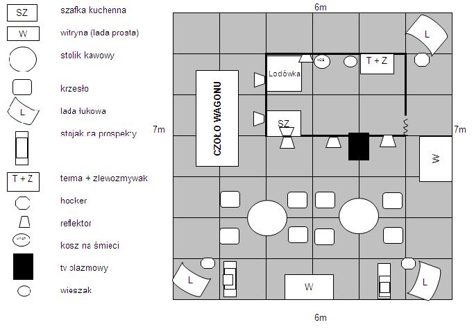 Powierzchnia stoiska: 42m 2 (6m x