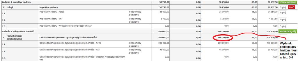 W oknie tym należy uzupełnić dane, analogicznie jak zostało to opisane powyżej, po czym kliknąć przycisk Przelicz i zapisz.
