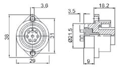 high temperature plastic (UL94V-0) contact material: brass with gold plating housing material: PPS Z WA22J4TE2-06 Z WA22J4TE2-08 Z WA22J4TE2-10 Z WA22J7TE1-06 Z WA22J7TE1-08 Z WA22J7TE1-10 WA22J4TE2I