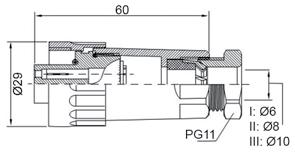 WA22J4TE2III WEIPU - 3pin+PE, średnica przewodu 10mm WA22J4TE2III WEIPU - 3pin+PE, cable diameter 10mm WA22J7TE1I WEIPU - 6pin+PE, średnica przewodu 6mm WA22J7TE1I WEIPU - 6pin+PE, cable diameter 6mm