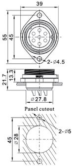 material: brass with gold plating SP2910/P2I 2N WEIPU złącze okrągłe, męskie, 2pin, średnica przewodu 13-16mm SP2910/P2I 2N WEIPU male circular connector, 2pin, cable diameter 13-16mm SP2910/P3I 2N