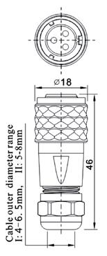 Złącza przemysłowe SA12 - IP67 / SA12 IP67 - industrial connectors maksymalny prąd: do 13A maksymalne napięcie: do 250V osłona: gniazda i wtyki spełniają normy (UL94V-0) materiał styków: mosiądz