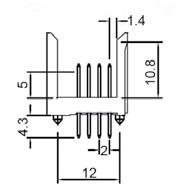 Zworki (jumpery) / Jumpers Z J04zb jumper r.2.00mm, zamknięty, selektywnie złocony, wysokość 3.5mm, kolor czarny jumper p.2.00mm, close, gold flash, height 3.