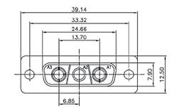 DWKG03v3 Z DWKW03v3 Z DWG03w3 Z DWW03w3 Z DWDG03w3 gniazdo męskie - 3 piny wysokoprądowe male connector, solder wires - 3 high current pins wtyk żeński - 3 piny wysokoprądowe female connector, solder