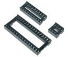 podstawki / sockets podstawki do układów DIL DIL IC sockets z dwustronną sprężyną kontaktową: raster: 2.