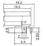 0 type B, straight, white insulator, PCB Z USBg-Brb gniazdo USB typ B, kątowe, biały izolator, do druku, odpowiednik: USBS1BRW socket USB type B, angled, white insulator, PCB, eqivalent: USBS1BRW Z