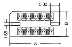 podstawki cd. / cont. sockets podstawki SOJ SOJ sockets raster 1.27mm kontanty złocone, nóżki cynowane prąd: 1A/pin temp. lutowania 260 C/10 sek. max pitch: 1.
