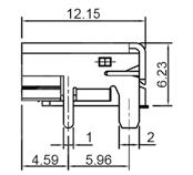 connectors Z HDMIGk gniazdo HDMI 19 pin, kątowe SMD socket HDMI 19 pin, angled SMT Z HDMIW2 wtyk HDMI 19pin, prosty do lutowania