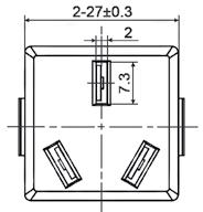 socket IEC for panel, screw typ złączy: IEC CN
