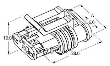 ZSTPi4M10r złączka zaciskowa termokurczliwa pierścieniowa. Kolor czerwony. Bolec M=10mm. heat shrink crimp connector, ring connector, red. Stud size M=10mm.