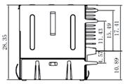 1*4 port 1000 Base-TX RJ45 z transformatorem sieciowym LPJG46803AENL 1*4 port 1000 Base-TX RJ45 integrated magnetics LPJG46803AENL Z LPJG17561BGNL 2*1 port 1000 Base-T RJ45 z transformatorem