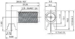 contacts złącza NON-ZIF FFC/FPC, raster: 2.54mm, PCB / NON-ZIF FFC/FPC connectors, pitch 2.