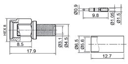 mount Z SMAgkd Z SMAwp58 Z SMAwp6 Z SMAwp174 gniazdo SMA kątowe do druku right angle SMA female PCB mount wtyk męski, SMA