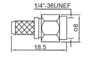 skręcane, 50 Ohm izolator z teflonu, korpus i nakrętka mosiężne, pin fosforobrąz, złocone SMA Female Panel Mount solder type,