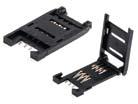 5mm, 6 pins, w/o cover and ejector, gold plated contacts Z SIM-06-1h1.