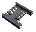 podstawka karty SIM, 6 styków, z plastikową klapką DS1138-02 Connfly SIM card socket, 6