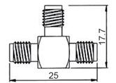 RPSMAgp58 Z RPSMAgp6 Z RPSMAgp174 gniazdo męskie RP-SMA na panel, zaciskane RG58/U RP-SMA male panel