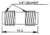 crimp type, RG6/U wtyk żeński, RP-SMA prosty, zaciskany na przewód RG174 RP-SMA female crimp type,