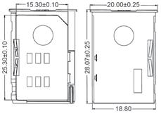 SIMMP-00801B511-G Kingfont SIM card socket, 8 pins, w/o ejector Z SIM W06 SIMMP-P0615BK0X-G