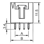 K7166 housing 3 pins, black colour, mate with K7166 Z K7067-04 obudowa wtyku 4 pin, kolor czarny, pasuje do złącza K7166 housing 4 pins, black colour, mate with K7166 Z K7067pint pin do obudowy wtyku