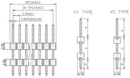 listwy stykowe cd. / cont. pin headers listwy stykowe dystansowe, raster: 2.54mm board spacers pin headers, pitch: 2.54mm A [mm] B [mm] C [mm] Z LDS1x20-19.4 listwa dystansowa 1x20pin dystans 19.