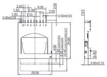 SDDMF-0T901B003-CD KINGFONT podstawka SD Memory Card, z wyrzutnikiem