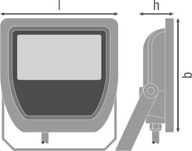 FLOODLIGHT 20 W 3000 K IP65 BK, FLOODLIGHT 20 W 3000 K IP65 WT, FLOODLIGHT 20