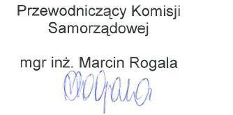 Porządek obrad 1. Otwarcie posiedzenia - godz. 16 00, sala 305 UM 2. Porządek obrad. 3. Przyjęcie protokołu z posiedzenia Komisji Samorządowej w dniu 27.08.2015r. 4.