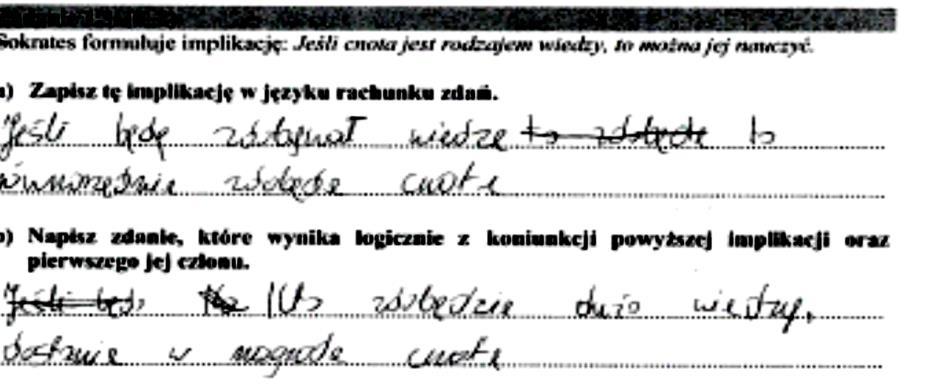 Wypracowanie jest typem zadania rozszerzonej odpowiedzi, które pozwala zdającemu na twórcze użycie wiedzy oraz zaprezentowanie