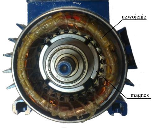 Natomiast w maszynie z magnesami trwałymi podczas drgań, w uzwojeniach indukuje się siła elektromotoryczna (SEM), która wprowadza zakłócenia i poprawny pomiar rezystancji uzwojeń nie jest możliwy.