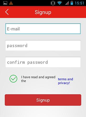 1. Wprowadź swój adres e- mail, który będzie służył do logowania się do konta. 2.