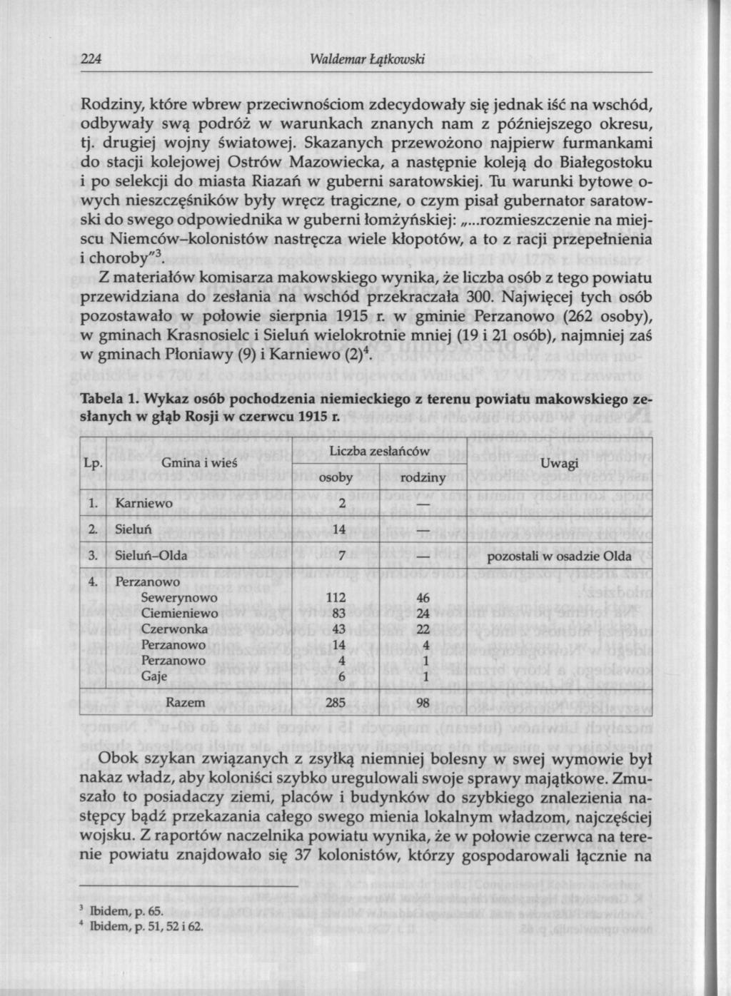 224 Waldemar Łątkowski Rodziny, które wbrew przeciwnościom zdecydowały się jednak iść na wschód, odbywały swą podróż w warunkach znanych nam z późniejszego okresu, tj. drugiej wojny światowej.