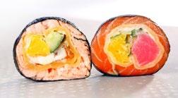 formowane ręką) - to sushi składające się z kulki ryżu nakrytej plastrem ryby, omletu, warzywa lub skorupiaka. Każde nigiri zawiera maleńką porcję ostrego chrzanu wasabi. Podawane po 2 sztuki.