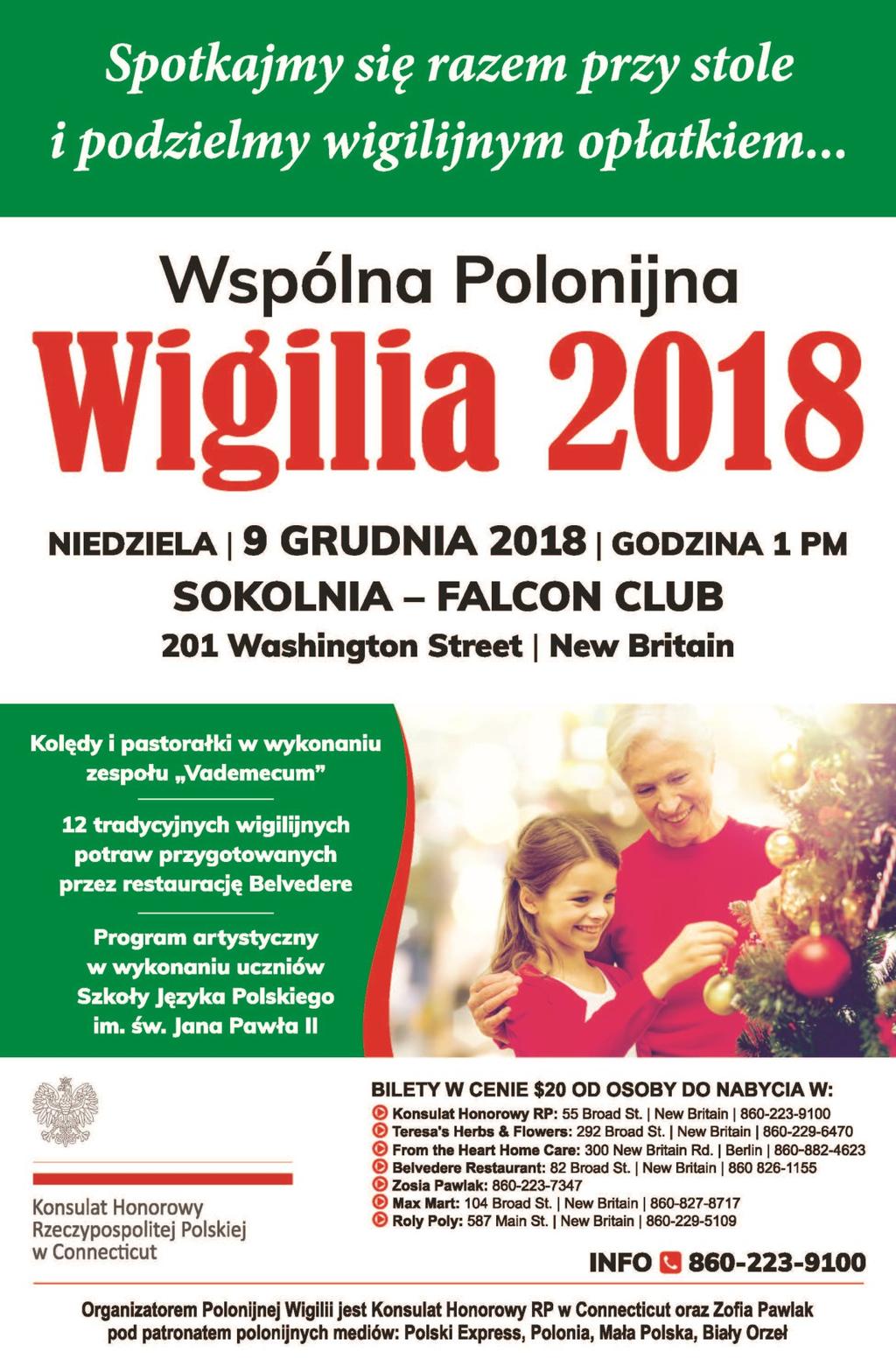 DECEMBER/GRUDZIEŃ 9, 2018 W tą niedzielę 9-go grudnia do parafii Serca Jezusa przybędzie św. Mikołaj. Będzie rozdawał prezenty dla dzieci po Mszach Św. o godz. 8:30, 10:00 i 11:30 rano.