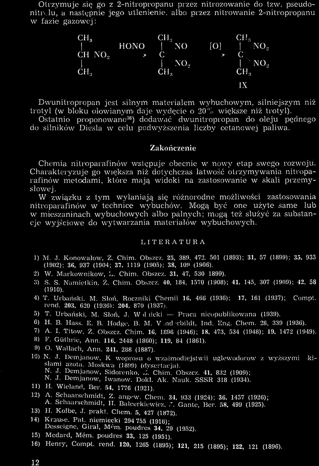 Moskwa (1899) (dysertacja). N. J. Demjanow, Sidorenko, 2. Chim. Obszcz.