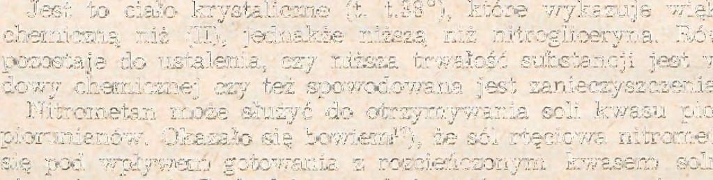 oczywiście materiałem wybuchowym znacznie słabszym