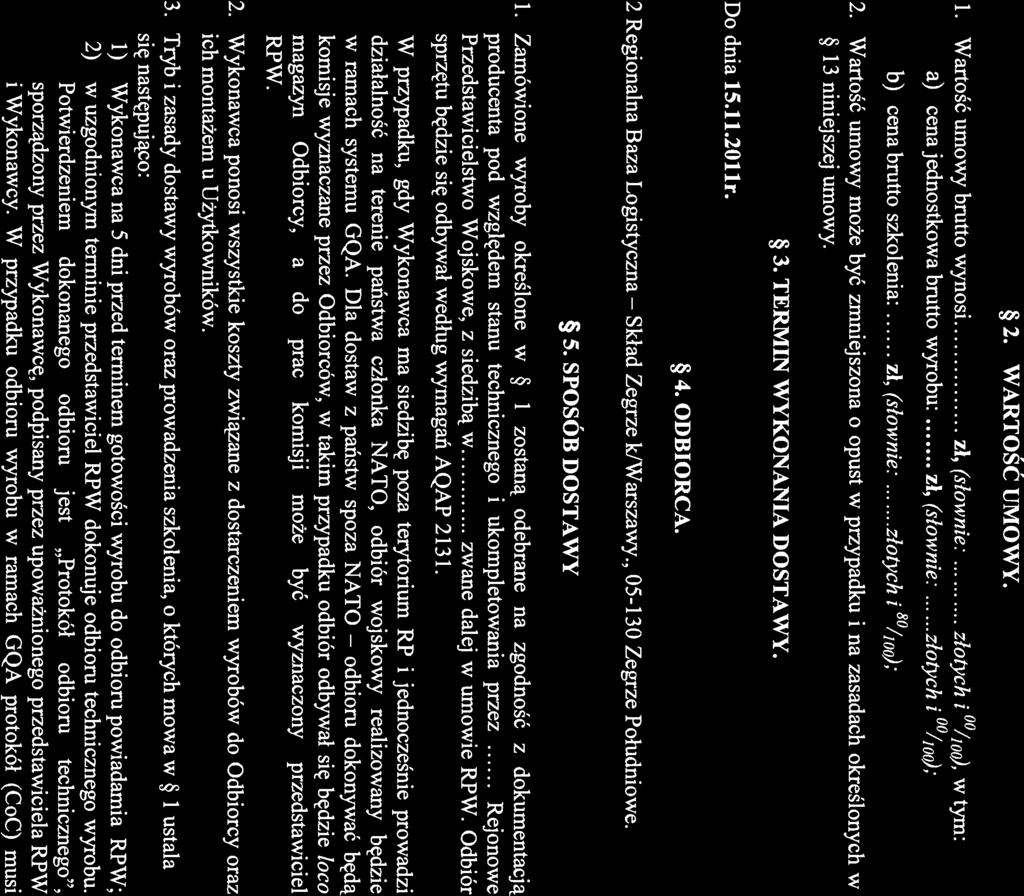 P6 Skład 1. PRZEDMIOT UMOWY.